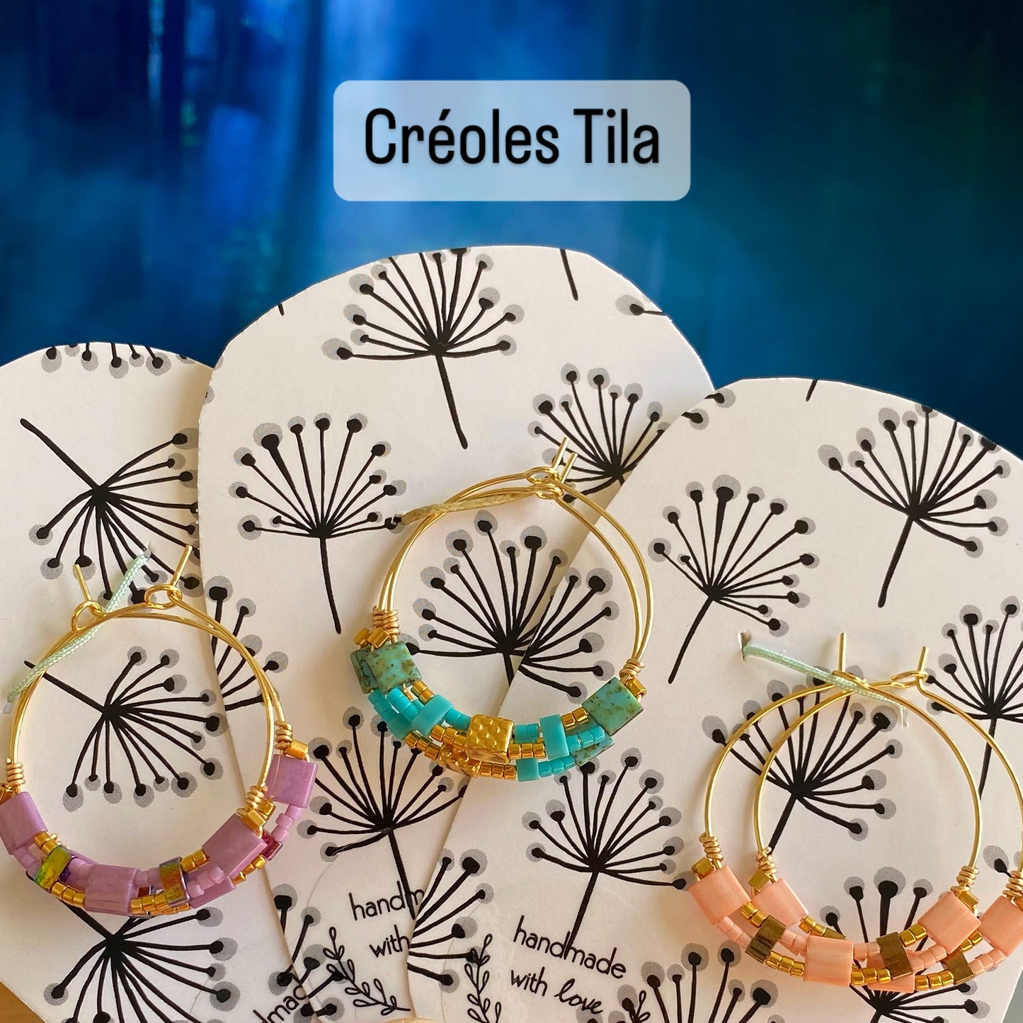 Créoles Tila diamètre 3 cm