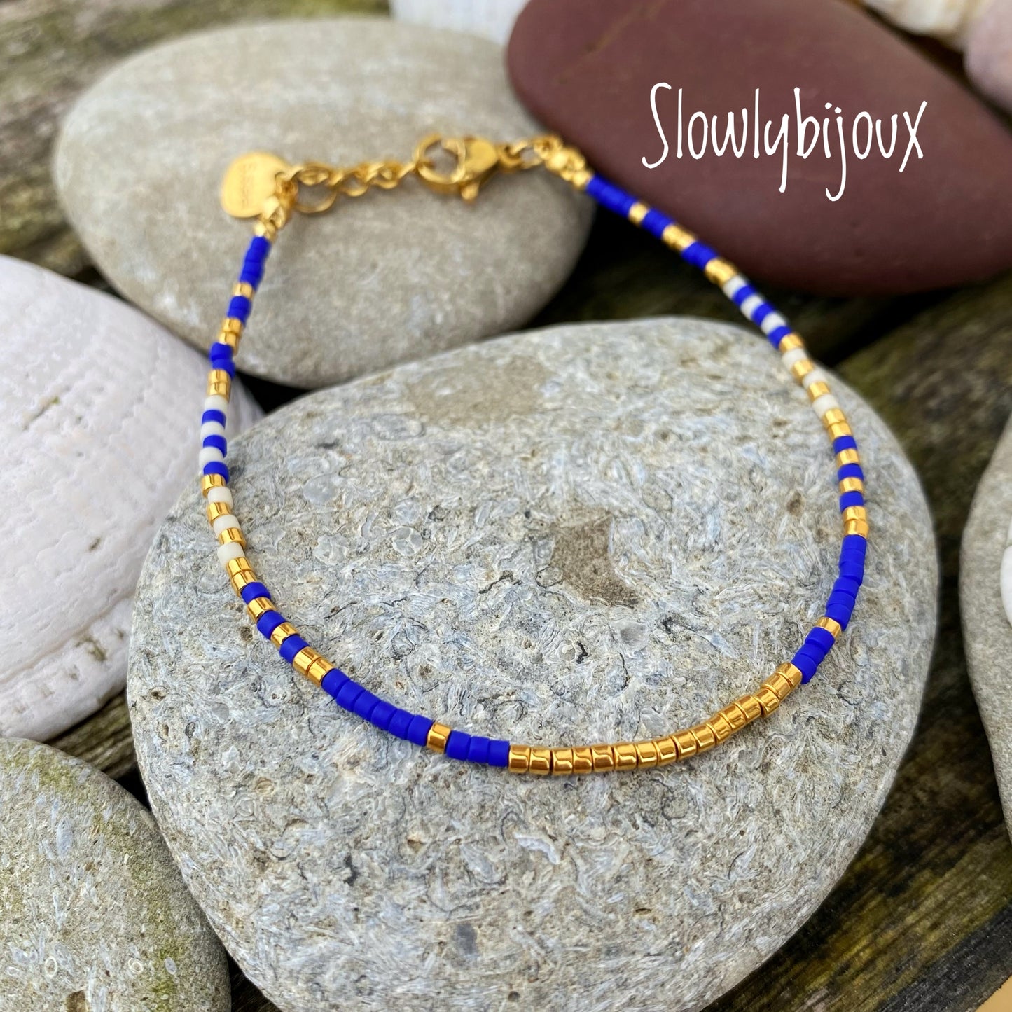 Bracelet de perles miyuki 24 K