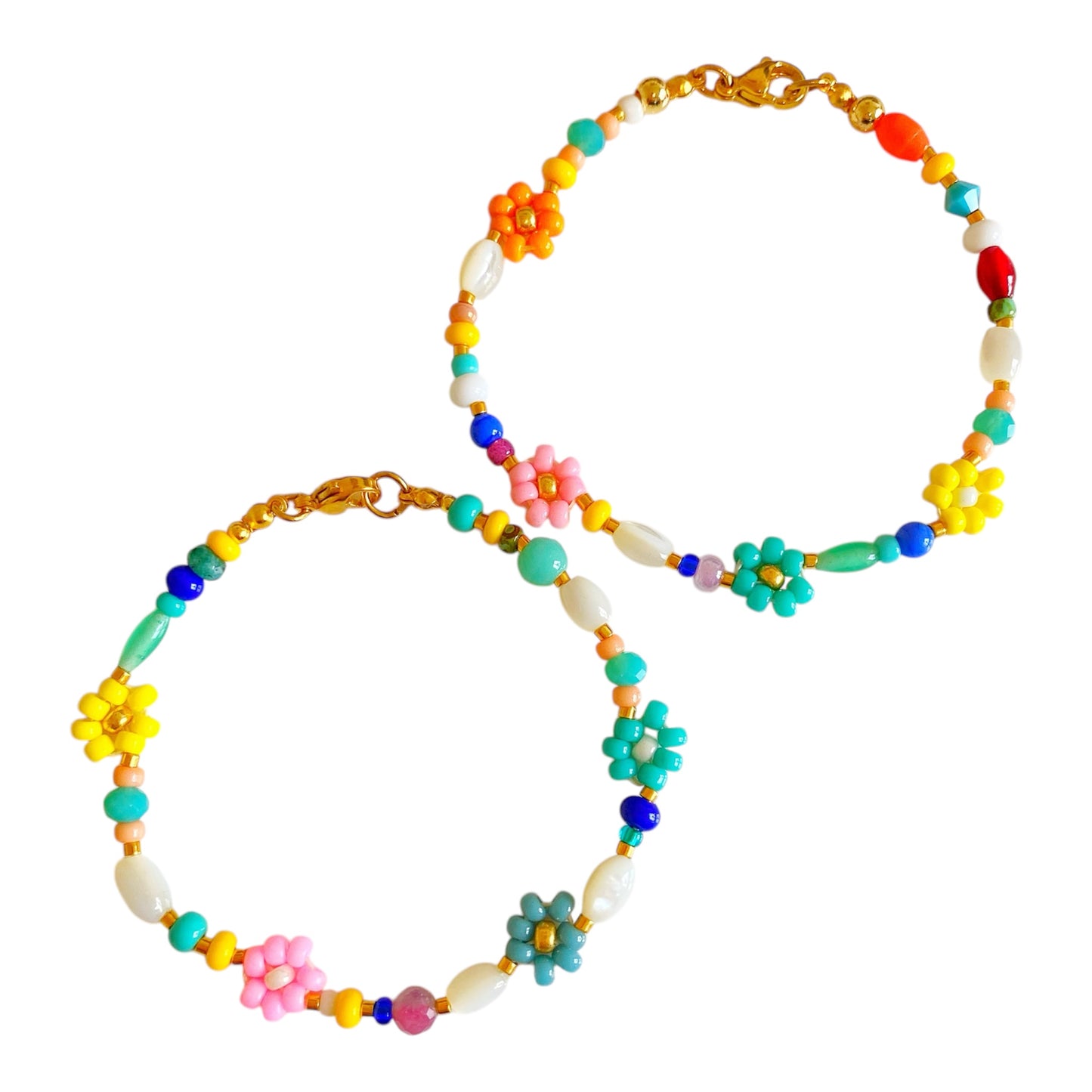 Bracelet de perles, lot de 2
