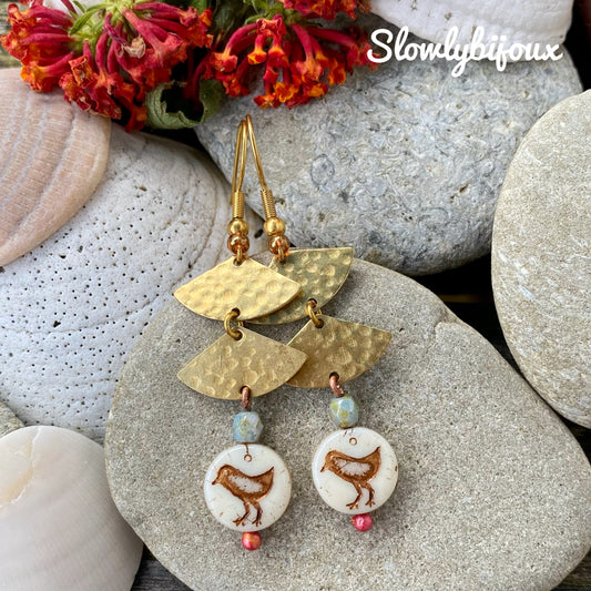 Boucles d'oreilles oiseaux