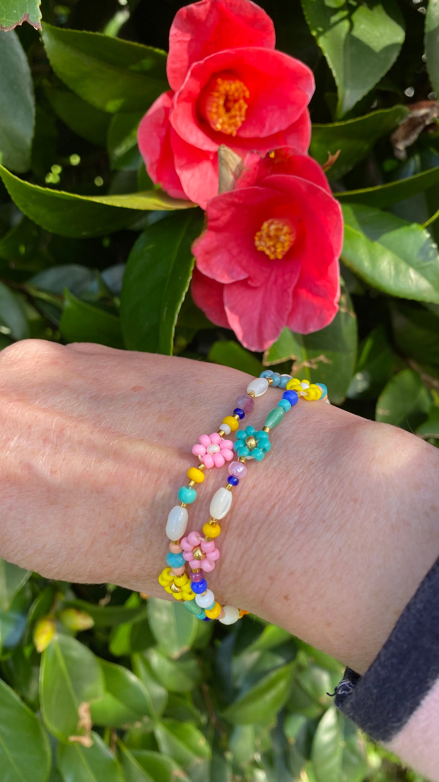 Bracelet de perles, lot de 2