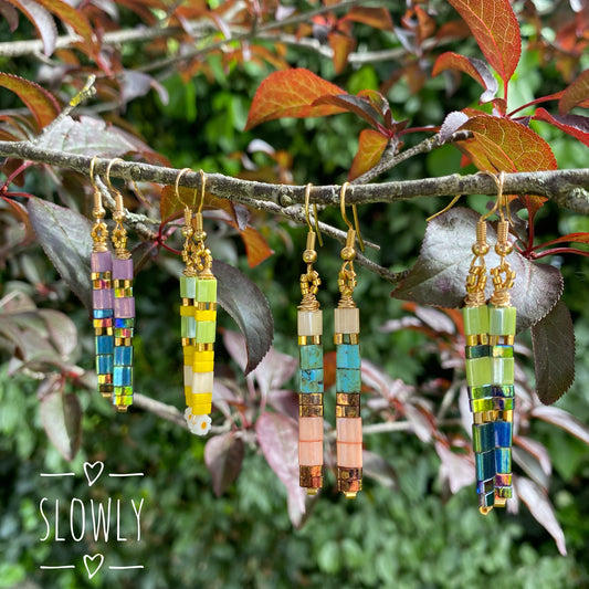 Boucles d'oreilles pendantes Tila